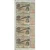 Image 1 : Uncut Sheet of (4) State of Louisiana Baby Bond Obsolete Notes