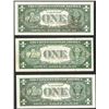 Image 2 : Lot of (3) 1935/1957B $1 Silver Certificate Notes