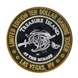 .999 Silver Treasure Island Las Vegas, Nevada $10 Casino Limited Edition Gaming