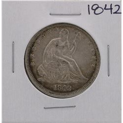 1842 Seated Liberty Half Dollar Coin