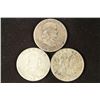 Image 1 : 1951-S,59-D & 60-D FRANKLIN HALF DOLLARS