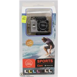 NEW 1080P SPORTS ACTION CAMERA WITH MOUNTS