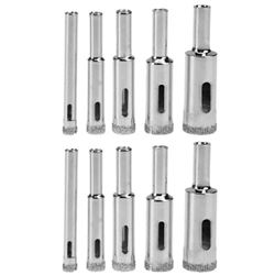10PC DIAMOND COATED  CORE HOLE SAW SET