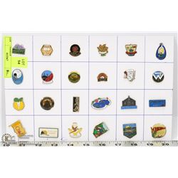 24 ALBERTA CITY TOWNS COLLECTOR PINS