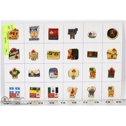 24 CANADA GAMES 89'  COLLECTOR PINS