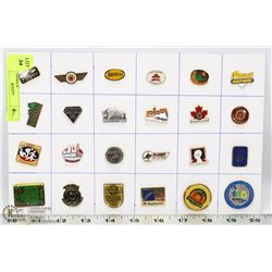 24 COMPANIES COLLECTOR PINS