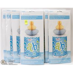 LARGE BUNDLE OF BABY SHOWER HONEYCOMB STYLE