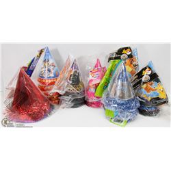 LARGE FLAT OF BIRTHDAY HATS INCLUDING PAW