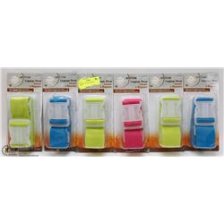 LOT OF 6 SUITCASE STRAPS