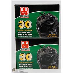 2 BOXES OF STRONG GARBAGE BAGS