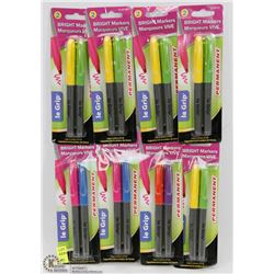 16 PERMANENT BRIGHT MARKERS