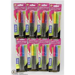 16 PERMANENT BRIGHT MARKERS