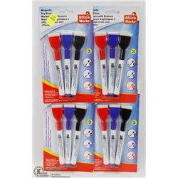 GROUP OF DRY ERASE MARKERS