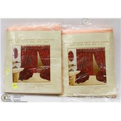 LOT OF TWO SHOWER CURTAINS