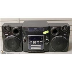 RCA STEREO 5 DISC CHANGER WITH SPEAKERS