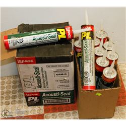 2 CASES OF LEPAGE ACOUTISEAL - 1 FULL & 1 PARTIAL