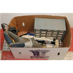 FLAT OF ASSORTED TOOLS INCLUDING