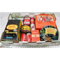 ESTATE FLAT OF VINTAGE TINS