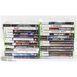 LOT OF 27 XBOX-360 GAMES.