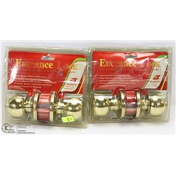 LOT OF 2 KEYED ENTRY DOOR HANDLE SETS