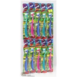 LOT OF 10 KIDS TOOTHBRUSHES