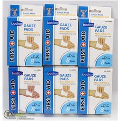 6 BOXES OF GAUZE PADS