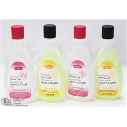 4 BOTTLES OF NAIL POLISH REMOVER