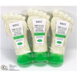 3 BOTTLES OF FOOT SCRUB