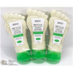 3 BOTTLES OF FOOT SCRUB