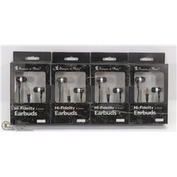 LOT OF 4 HEARBUD HEADPHONES