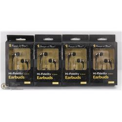 LOT OF 4 HEARBUD HEADPHONES