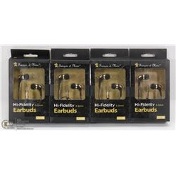 LOT OF 4 HEARBUD HEADPHONES