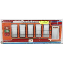 VINTAGE BALLY GLASS FRONT FROM A SLOT MACHINE