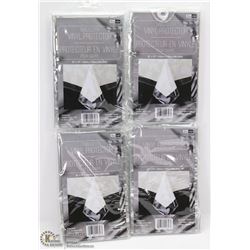 LOT OF 4 VINYL TABLECLOTH PROTECTORS