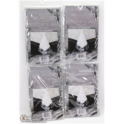 LOT OF 4 VINYL TABLECLOTH PROTECTORS