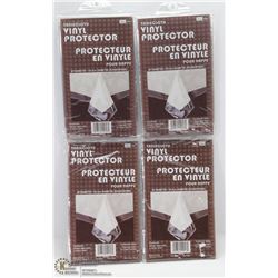 LOT OF 4 VINYL TABLECLOTH PROTECTORS