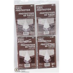 LOT OF 4 VINYL TABLECLOTH PROTECTORS