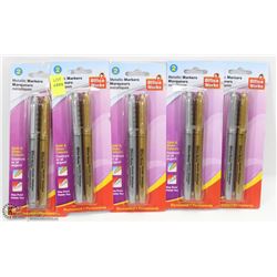 10 METALLIC MARKERS
