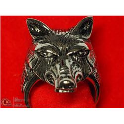 31) WOLF MEN'S RING SIZE 10