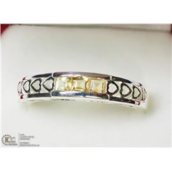 41) STERLING SILVER CITRINE RING SIZE 6.75