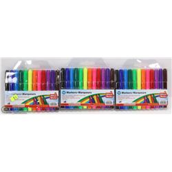 LOT OF 36 FELT MARKERS