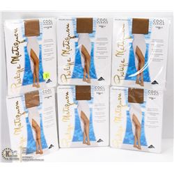 LOT OF 6 WOMENS PANTY HOSE SIZE 2S