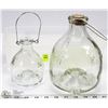Image 1 : TWO HANGING HEAVY GLASS WASP TRAPS.