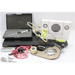 FLAT OF ELECTRONICS AND TOOLS WITH TOSHIBA BLU RAY