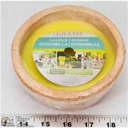 NEW PATIO ESSENTIALS CITRONELLA CANDLE