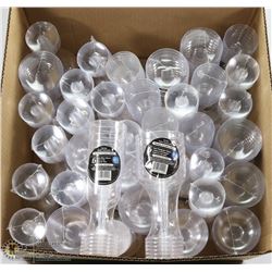 LARGE BOX OF PARTY CHAMPAGNE GLASSES