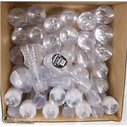 LARGE BOX OF PARTY CHAMPAGNE FLUTES AND PARTY