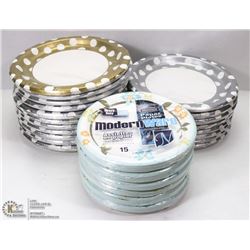 FLAT OF DISPOSABLE PLATES