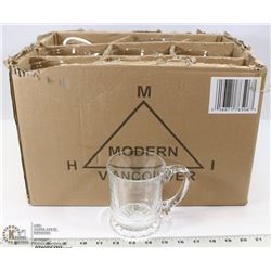 BOX OF COFFEE MUG GLASSES