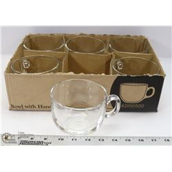 FLAT OF BOWLS WITH HANDLE 500ML